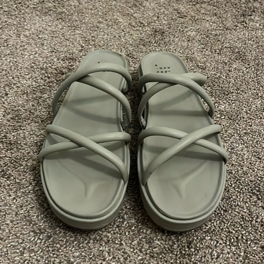 Target Green Strappy Sandals
